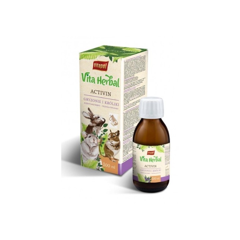 VITAPOL Vita Herbal Activin preparat dla gryzoni i królika 100 ml