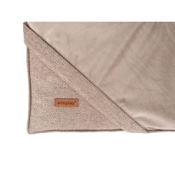 AMIPLAY Mata Velurowa Siena - Beżowy XL
