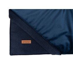 AMIPLAY Mata Velurowa Siena - Granatowy XL