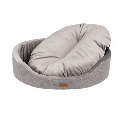 AMIPLAY Legowisko owalne Siena - Szary S