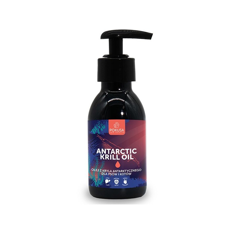 POKUSA Antarctic Krill Oil - Olej z kryla antarktycznego dla psów i kotów 500ml