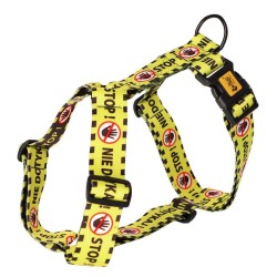 DINGO Szelki dwupaskowe Guard City - Nie Dotykaj L 55 - 100 cm