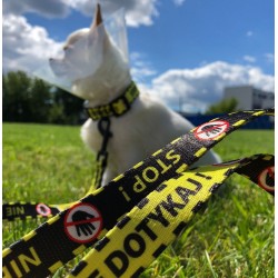 DINGO Smycz przepinana City - Nie Dotykaj 2,0 x 220 cm