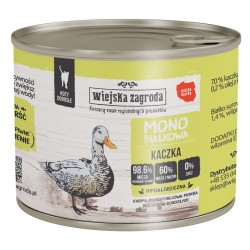 WIEJSKA ZAGRODA Monobiałkowa dla kota - Kaczka 200g