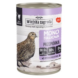 WIEJSKA ZAGRODA Monobiałkowa dla kota - Przepiórka 200g