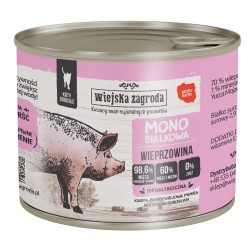 WIEJSKA ZAGRODA Monobiałkowa dla kota - Wieprzowina 6x 400g