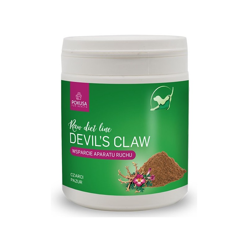 POKUSA RawDietLine Czarci Pazur (Devil's Claw) - wsparcie aparatu ruchu psów i kotów 100g