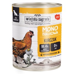 WIEJSKA ZAGRODA Monobiałkowa dla psa - Kurczak 6x 400g