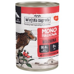 WIEJSKA ZAGRODA Monobiałkowa dla psa - Wołowina 400g