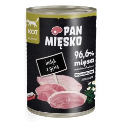 PAN MIĘSKO Indyk z gęsią dla kota 200g