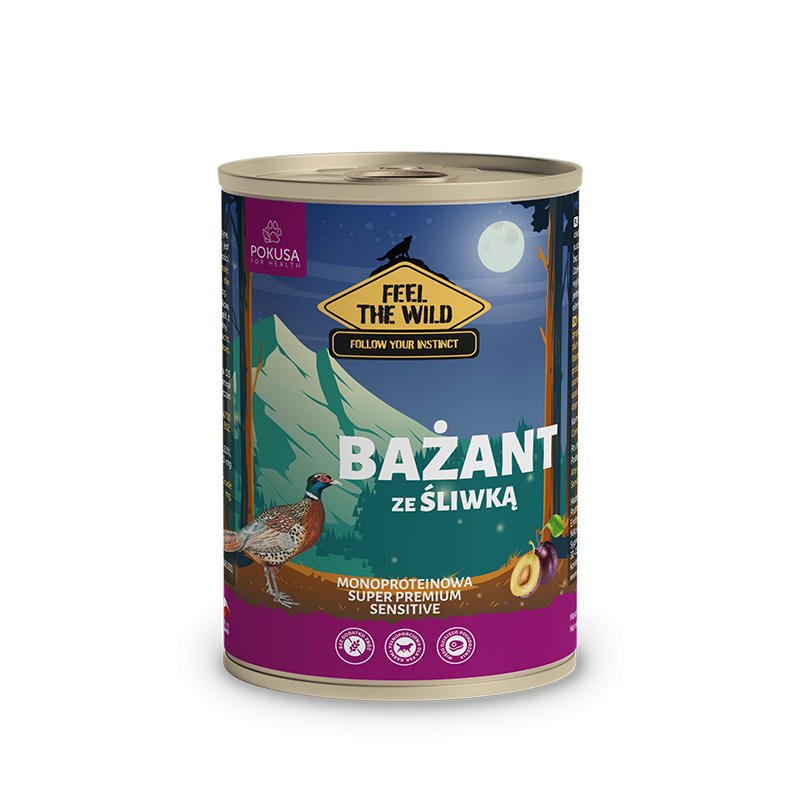 POKUSA Feel the Wild Bażant ze śliwką 800g