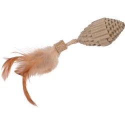 ZOLUX Zabawka dla kota ETHICAT piłka z tektury i piórka