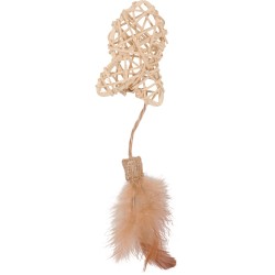 ZOLUX Zabawka dla kota ETHICAT ryba z rattanu i piórka