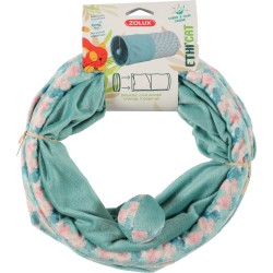 ZOLUX Zabawka dla kota ETHICAT tunel z zabawką - liście