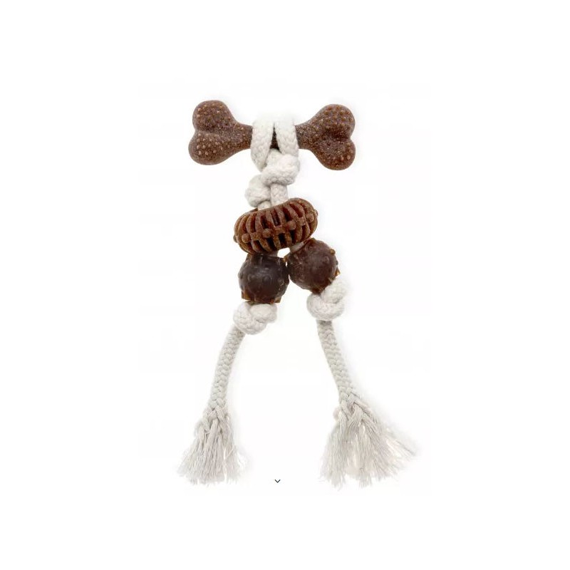 ECOMFY Zabawka Dental Toother Eco Woody 20 cm - Kość