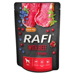 DOLINA NOTECI RAFI Wołowina, borówki, żurawina 300g (saszetka) 12x 300g