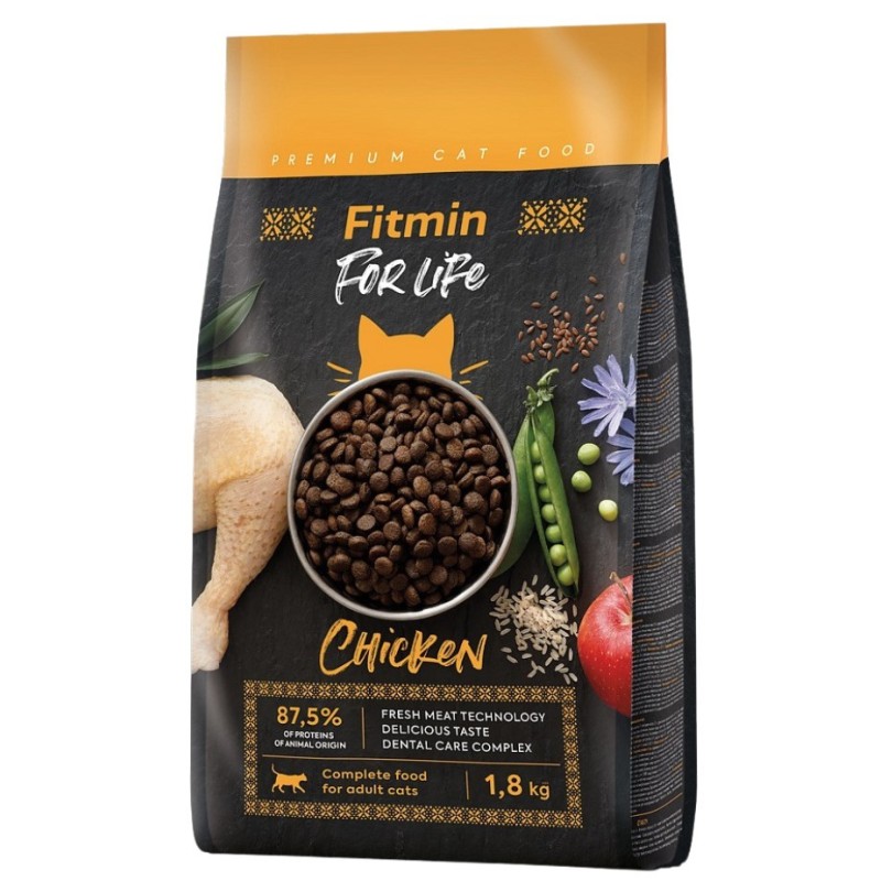 FITMIN Cat For Life Adult Chicken - nowa receptura 8kg