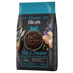 FITMIN Cat For Life Adult Fish and Chicken - nowa receptura 8kg