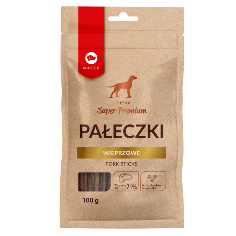 MACED Super Premium Pałeczki wieprzowe 100g