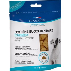 FRANCODEX Przysmak do higieny jamy ustnej o smaku kaczki dla szczeniąt i małych psów 75g