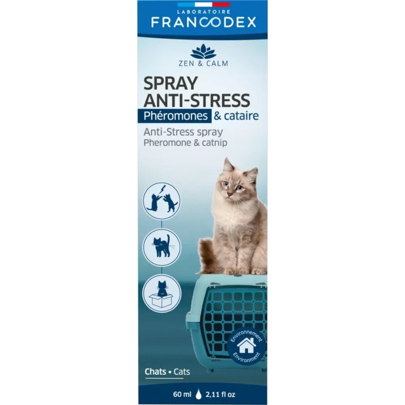 FRANCODEX Spray antystresowy z feromonami i kocimiętką 60ml