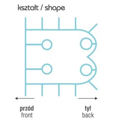 RECOWEAR Ubranko ochronne z jonami srebra rozm 1 - 19 cm