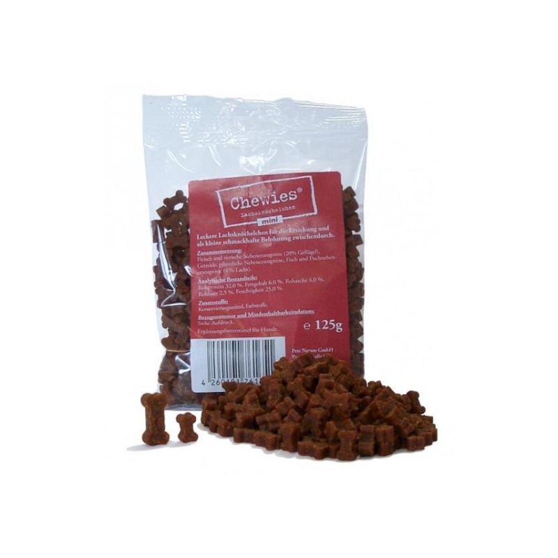 CHEWIES Kosteczki łososiowe MINI 125 g