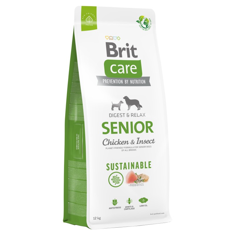 BRIT CARE Dog Sustainable Senior Chicken & Insect 3 kg