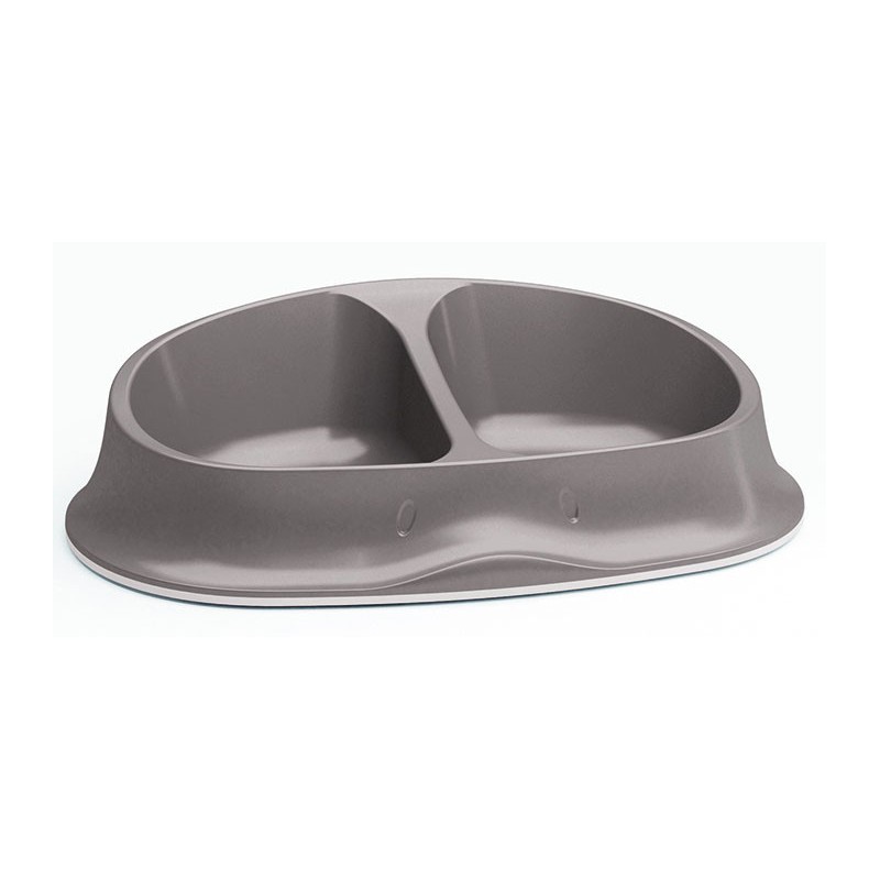 ZOLUX Miska plastikowa Smart podwójna 2x 0,25 l - jasnobrązowy