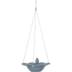 ZOLUX Poidło/basen ceramiczny z figurką ptaka - szaroniebieski