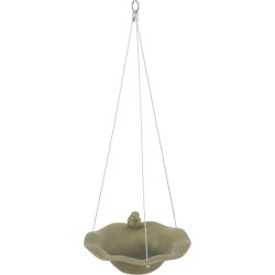 ZOLUX Poidło/basen ceramiczny z figurką ptaka - oliwkowy