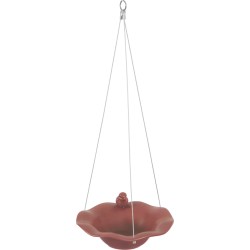 ZOLUX Poidło/basen ceramiczny z figurką ptaka - ceglasty