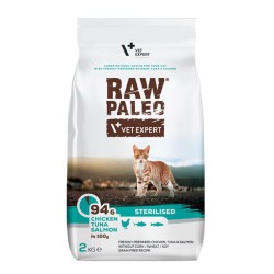 RAW PALEO Sterilised Cat Chicken and Tuna and Salmon 250g