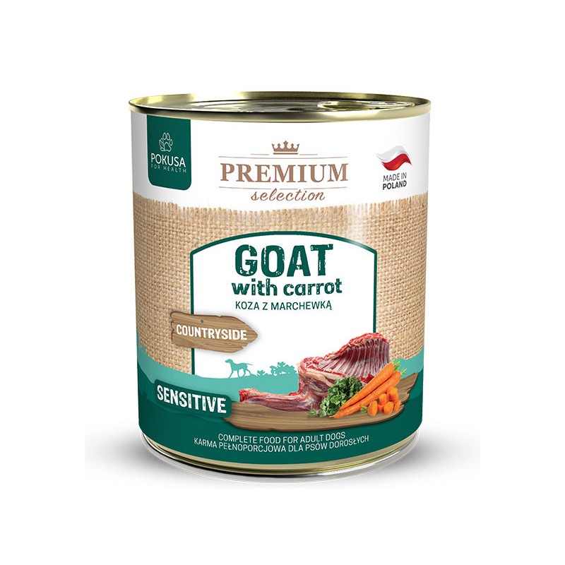 POKUSA Premium Selection Adult Sensitive Koza z marchewką 400g