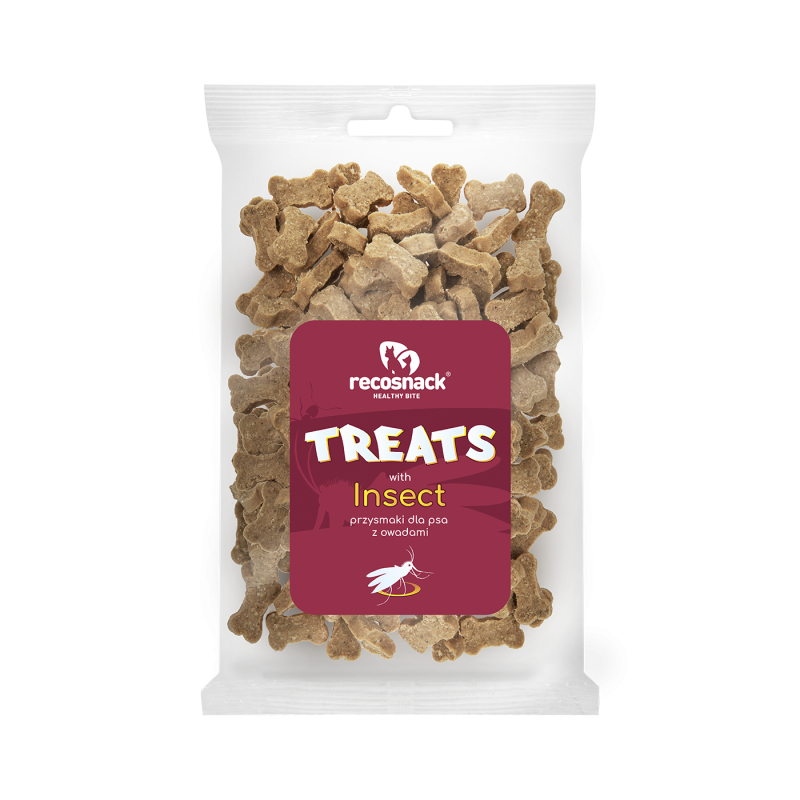 RECOSNACK Insect Przysmaki z owadami 500 g - wiaderko