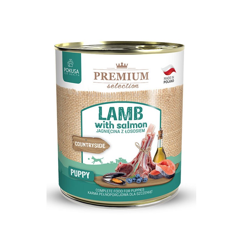 POKUSA Premium Selection Puppy Jagnięcina z łososiem 400g