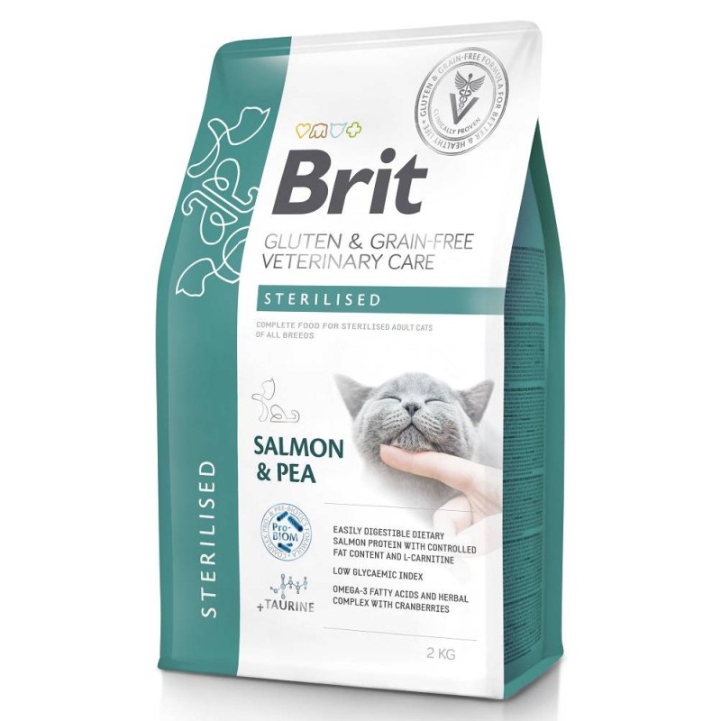 BRIT Grain Free Veterinary Care Cat Sterilised 2kg