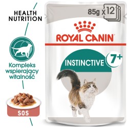 ROYAL CANIN Instinctive +7 w sosie karma mokra w sosie dla kotów starszych, wybrednych 12x 85g