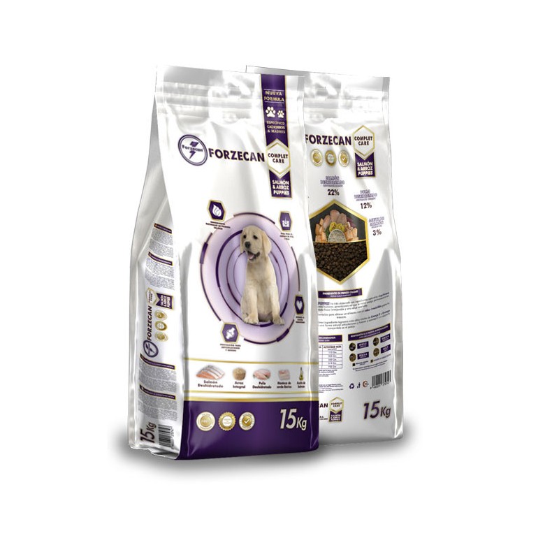 FORZECAN Complete Care Puppy Łosoś i ryż 15kg