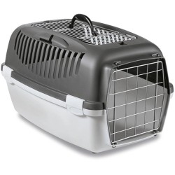 ZOLUX Transporter GULLIVER 3 metalowe drzwi - jasnoszary/ciemnoszary (otwierana góra)