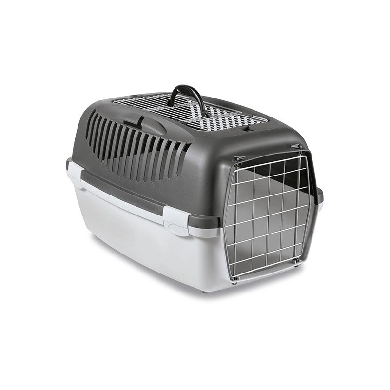 ZOLUX Transporter GULLIVER 3 metalowe drzwi - jasnoszary/ciemnoszary (otwierana góra)