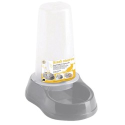 ZOLUX Dystrybutor pokarmu i wody BREAK 0,65l - Szary