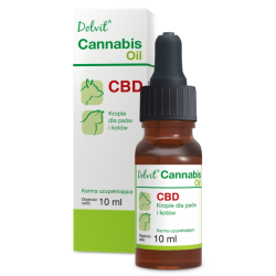 DOLFOS - Dolvit Cannabis Oil suplement dla psa i kota 10ml