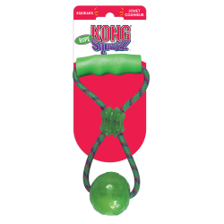 KONG Squeezz Ball w/Handle Assorted M
