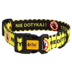 DINGO Obroża regulowana City - Nie Dotykaj L