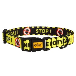 DINGO Obroża regulowana City - Nie Dotykaj L