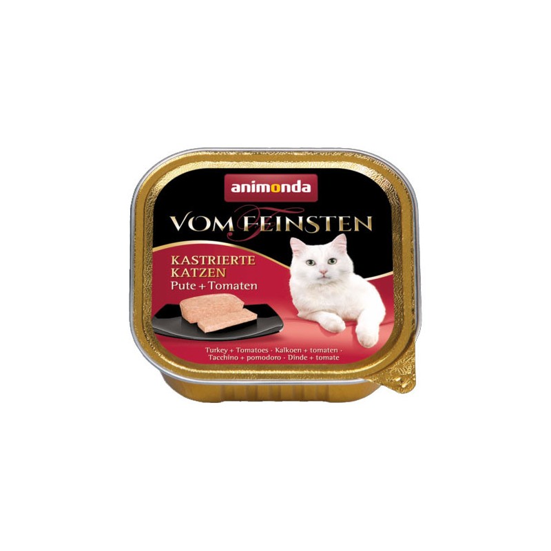 ANIMONDA Cat Vom Feinsten dla kastratów - Indyk z pomidorami 32x 100g