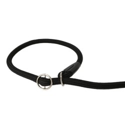 DINGO Smycz zaciskowa z linki Snake z regulowaną obrożą (1,2 cm x dł. 170 cm) - czarny