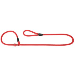 DINGO Smycz zaciskowa z linki Snake z regulowaną obrożą (1,2 cm x dł. 170 cm) - czerwony