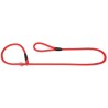 DINGO Smycz zaciskowa z linki Snake z regulowaną obrożą (1,2 cm x dł. 170 cm) - czerwony